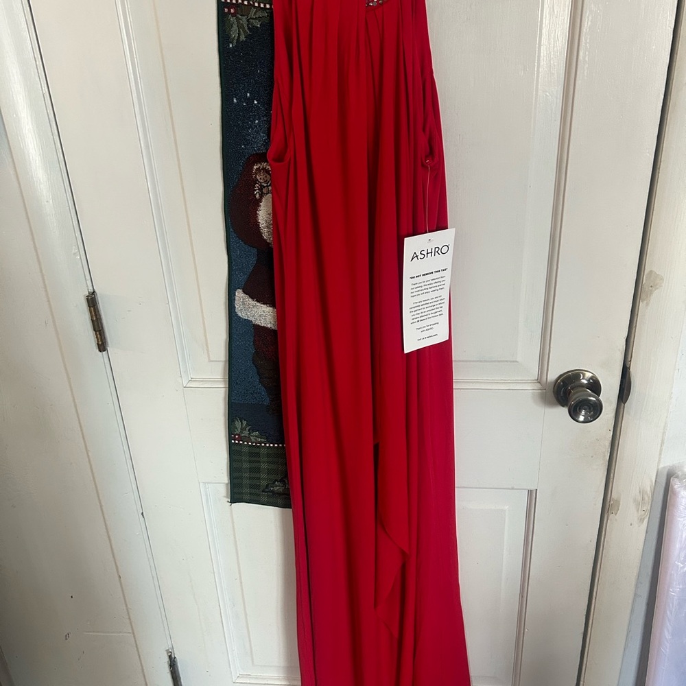 Ashro Vibrant Red Gown